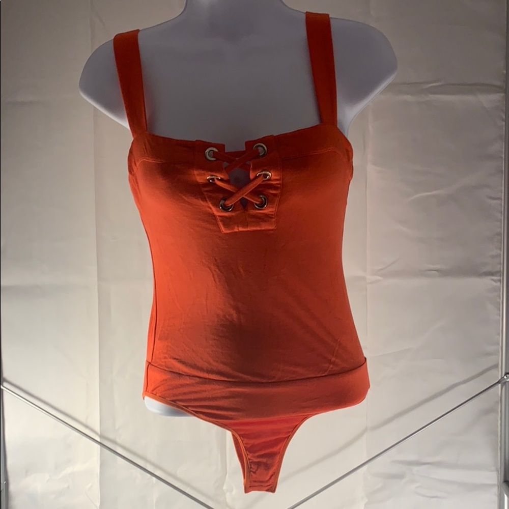 Marciano Orange thong bodysuit